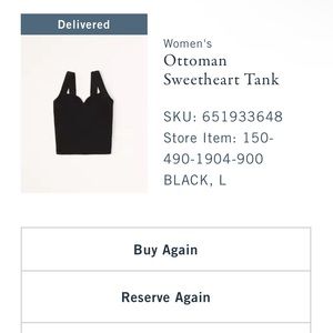 Abercrombie Ottoman Sweetheart Tank